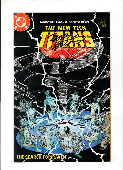 The New Teen Titans, Vol. 2 #2 (1984) Signed by George Perez & Marv Wolfman Signed by George Perez & Marv Wolfman Buy & Sell Comics Online Comic Shop Toronto Canada