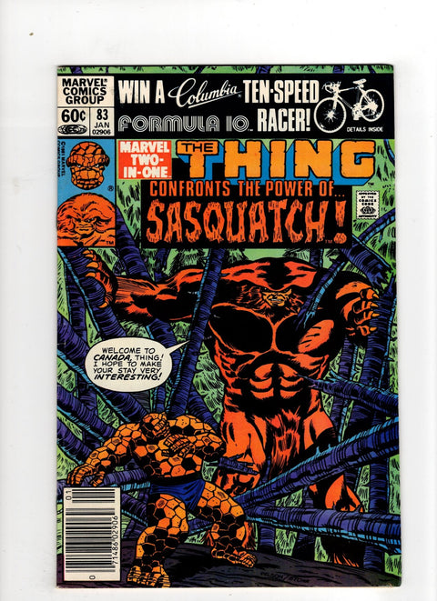 Marvel Two-in-One, Vol. 1 #83 (1982) Newsstand Edition Newsstand Edition Buy & Sell Comics Online Comic Shop Toronto Canada