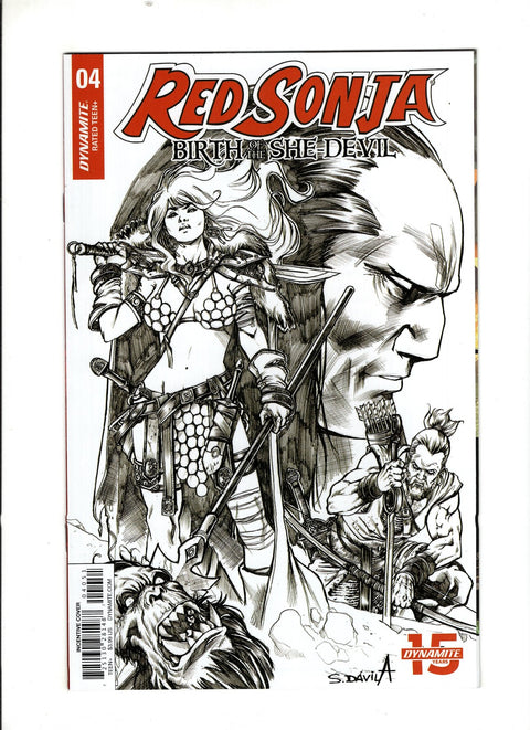 Red Sonja: Birth of the She-Devil #4 (Cvr E) (2019) 20 Copy Davila B&w Incentive E 20 Copy Davila B&w Incentive Buy & Sell Comics Online Comic Shop Toronto Canada