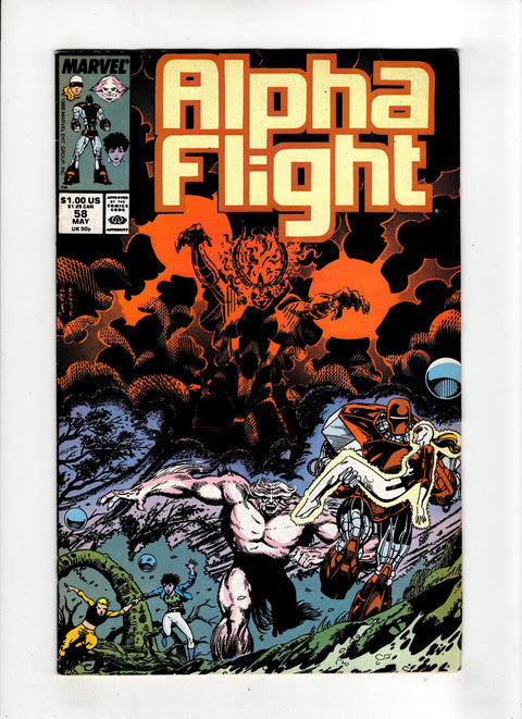 Alpha Flight, Vol. 1 #58 (1988) Jim Lee Jim Lee Buy & Sell Comics Online Comic Shop Toronto Canada