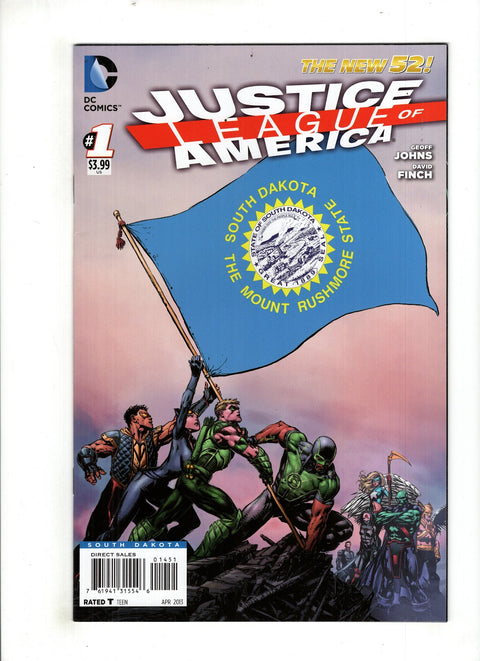 Justice League of America, Vol. 3 #1 (Cvr SD) (2013) South Dakota Flag Variant SD South Dakota Flag Variant Buy & Sell Comics Online Comic Shop Toronto Canada
