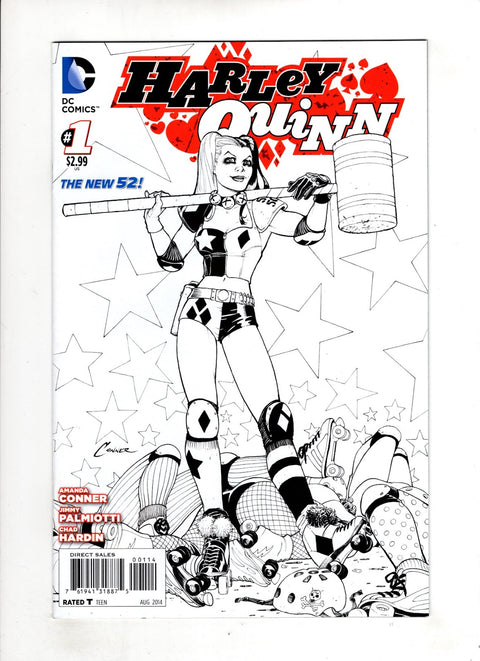 Harley Quinn, Vol. 2 #1 (2013) 4th Printing Amanda Conner B&W 4th Printing Amanda Conner B&W Buy & Sell Comics Online Comic Shop Toronto Canada