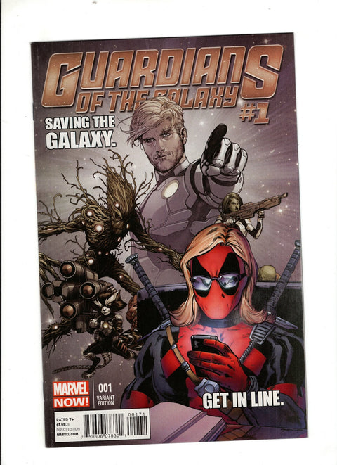 Guardians of the Galaxy, Vol. 3 #1 (Cvr G) (2013) Steve McNiven Texts from Deadpool Variant G Steve McNiven Texts from Deadpool Variant Buy & Sell Comics Online Comic Shop Toronto Canada