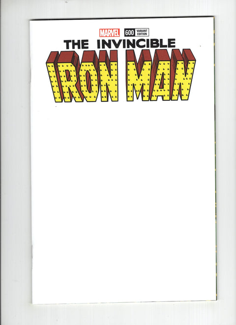 Invincible Iron Man, Vol. 3 #600 (Cvr F) (2018) Variant Blank F Variant Blank Buy & Sell Comics Online Comic Shop Toronto Canada