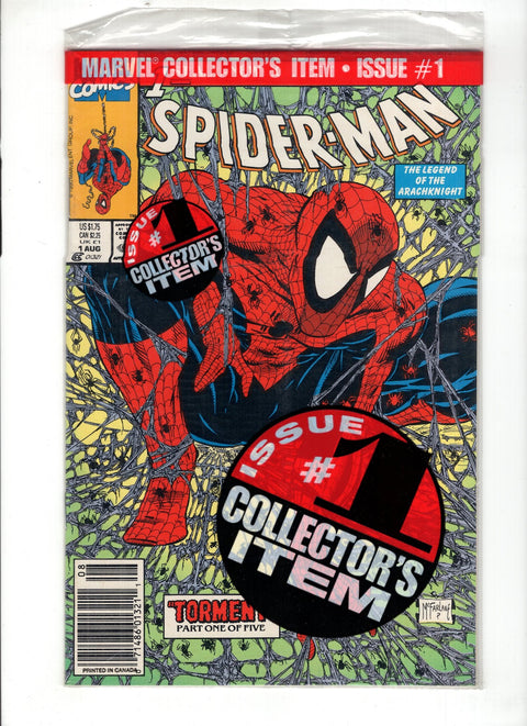 Spider-Man, Vol. 1 #1 (Cvr B) (1990) Polybag Newsstand Edition B Polybag Newsstand Edition Buy & Sell Comics Online Comic Shop Toronto Canada