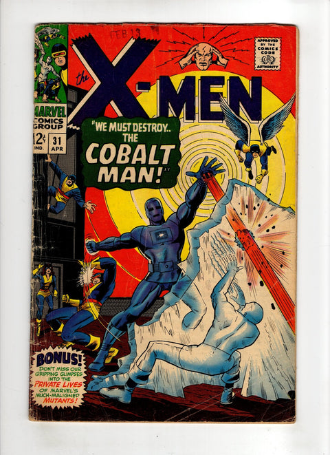 Uncanny X-Men, Vol. 1 #31 (1967) Stamp on cover Stamp on cover Buy & Sell Comics Online Comic Shop Toronto Canada