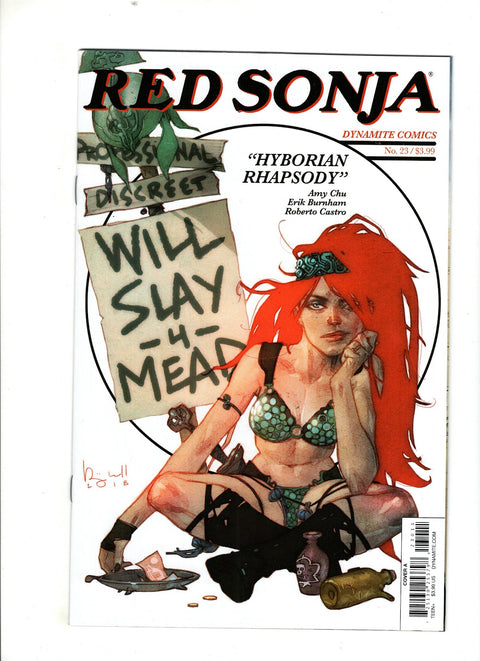 Red Sonja, Vol. 4 (Dynamite Entertainment) #23 (Cvr A) (2018) Ben Caldwell A Ben Caldwell Buy & Sell Comics Online Comic Shop Toronto Canada