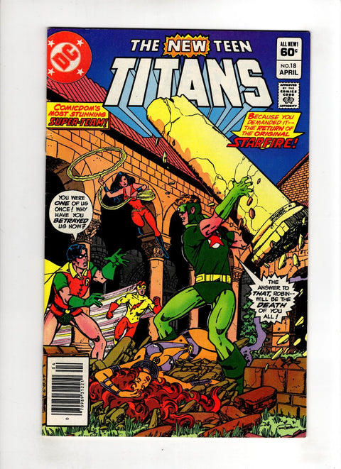 The New Teen Titans, Vol. 1 #18 (1981) Newsstand Edition Newsstand Edition Buy & Sell Comics Online Comic Shop Toronto Canada