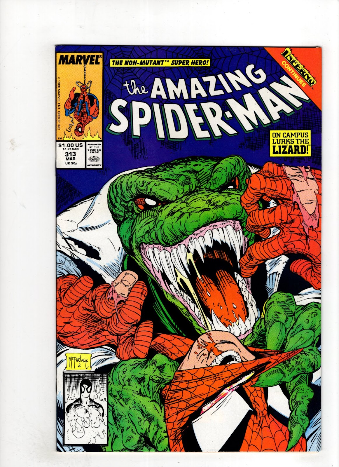 The Amazing SpiderMan, Vol. 1 313 (1989) Marvel Comics comics