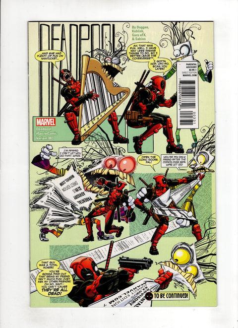 Deadpool, Vol. 5 #3 (Cvr C) (2015) Scott Koblish Secret Comic Variant C Scott Koblish Secret Comic Variant Buy & Sell Comics Online Comic Shop Toronto Canada