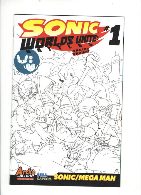 Sonic Worlds Unite: Battles #1 (Cvr B) (2015) Sketch Variant B Sketch Variant Buy & Sell Comics Online Comic Shop Toronto Canada