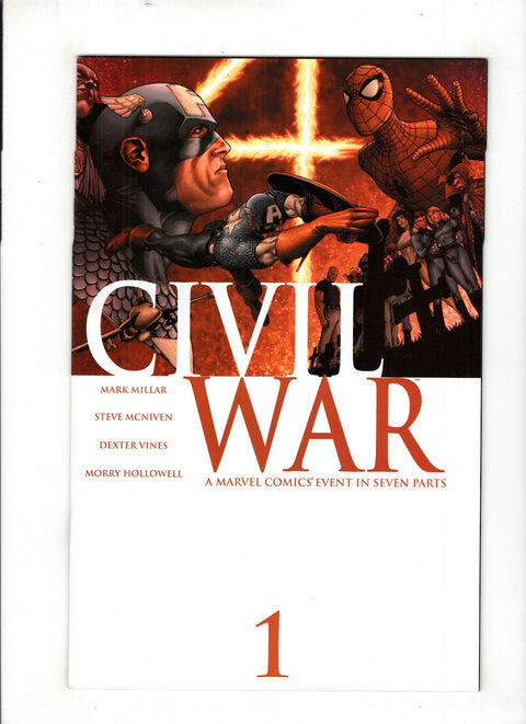 Civil War, Vol. 1 #1 (Cvr A) (2006) Steve McNiven A Steve McNiven Buy & Sell Comics Online Comic Shop Toronto Canada