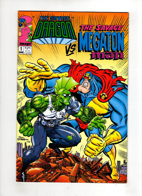 Savage Dragon vs. Savage Megaton Man #1 (1993) Buy & Sell Comics Online Comic Shop Toronto Canada