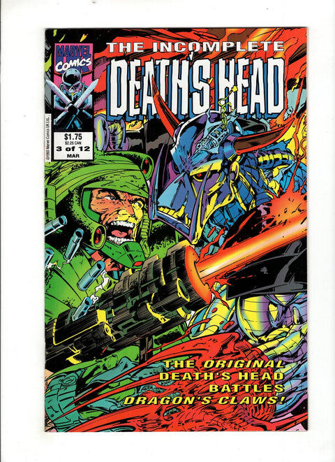 The Incomplete Death's Head #3 (1993) Buy & Sell Comics Online Comic Shop Toronto Canada
