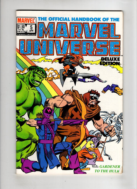 Official Handbook of the Marvel Universe: Deluxe Edition (Vol. 2) #5 (Cvr A) (1985) A Buy & Sell Comics Online Comic Shop Toronto Canada