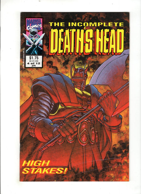 The Incomplete Death's Head #4 (1993) Buy & Sell Comics Online Comic Shop Toronto Canada