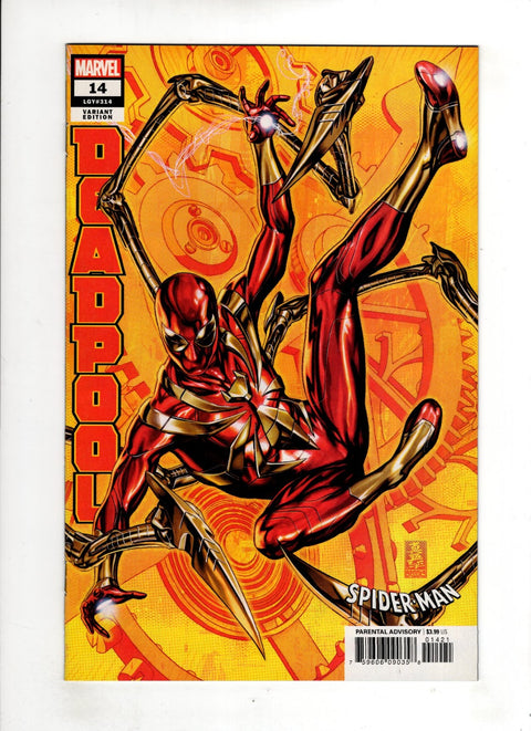 Deadpool, Vol. 6 #14 (Cvr B) (2019) Variant Mark Brooks Spider-Man Fantastic Four Suit B Variant Mark Brooks Spider-Man Fantastic Four Suit Buy & Sell Comics Online Comic Shop Toronto Canada