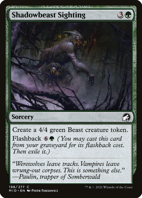 Shadowbeast Sighting (Foil)