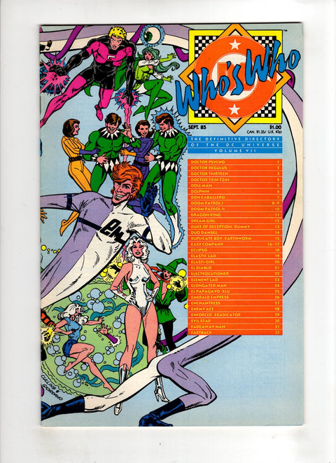 Who's Who: The Definitive Directory of the DC Universe #7 (1985) Buy & Sell Comics Online Comic Shop Toronto Canada