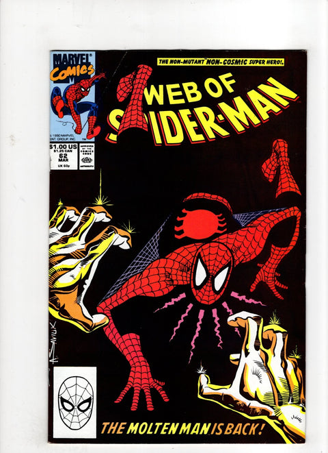 Web of Spider-Man, Vol. 1 #62 (1990) Buy & Sell Comics Online Comic Shop Toronto Canada