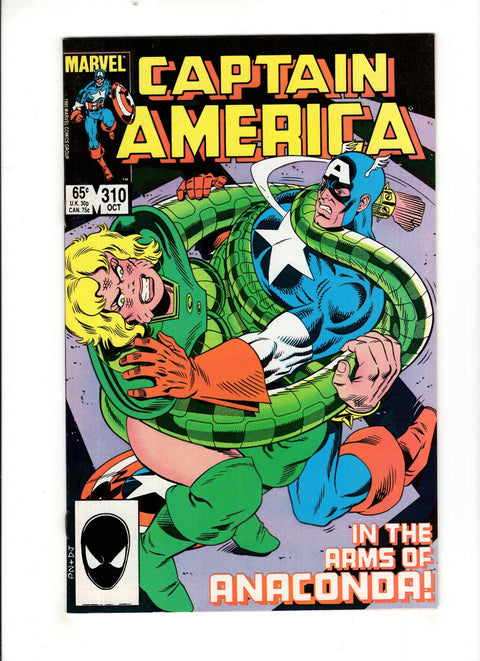 Captain America, Vol. 1 #310 (1985) 1st Serpent Society 1st Serpent Society Buy & Sell Comics Online Comic Shop Toronto Canada