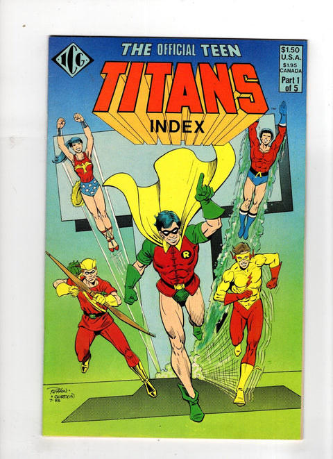 Official Teen Titans Index #1 (1985) Buy & Sell Comics Online Comic Shop Toronto Canada