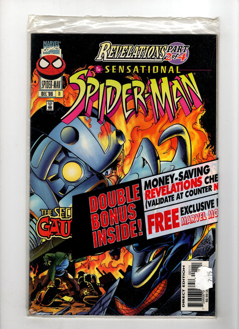 The Sensational Spider-Man, Vol. 1 #11 (Cvr C) (1996) Polybag Promo Variant containing a Marvel Motion Card C Polybag Promo Variant containing a Marvel Motion Card Buy & Sell Comics Online Comic Shop Toronto Canada
