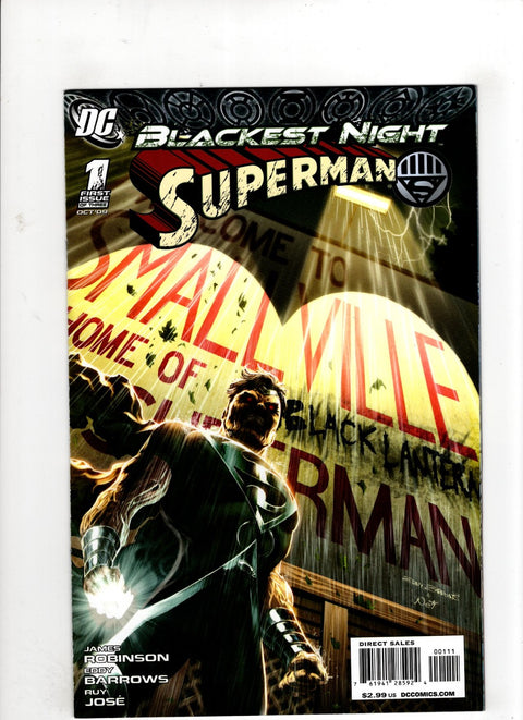 Blackest Night: Superman #1 (Cvr A) (2009) Eddy Barrows A Eddy Barrows Buy & Sell Comics Online Comic Shop Toronto Canada