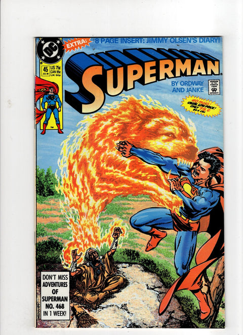 Superman, Vol. 2 #45 (1990) Buy & Sell Comics Online Comic Shop Toronto Canada