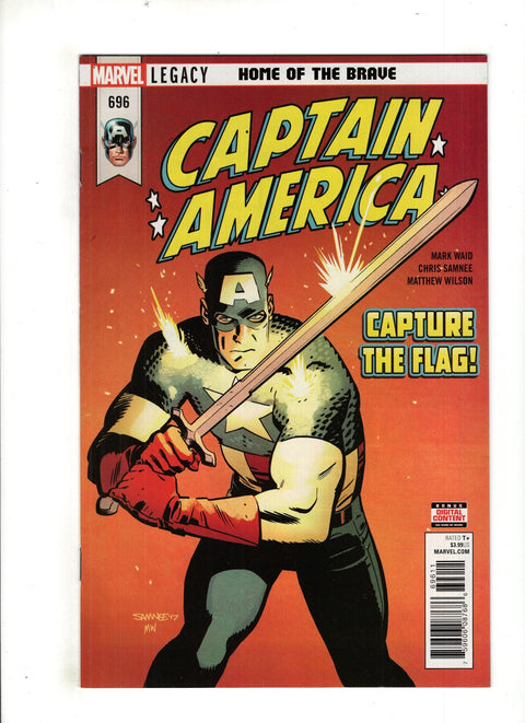Captain America, Vol. 1 #696 (Cvr A) (2017) Chris Samnee A Chris Samnee Buy & Sell Comics Online Comic Shop Toronto Canada