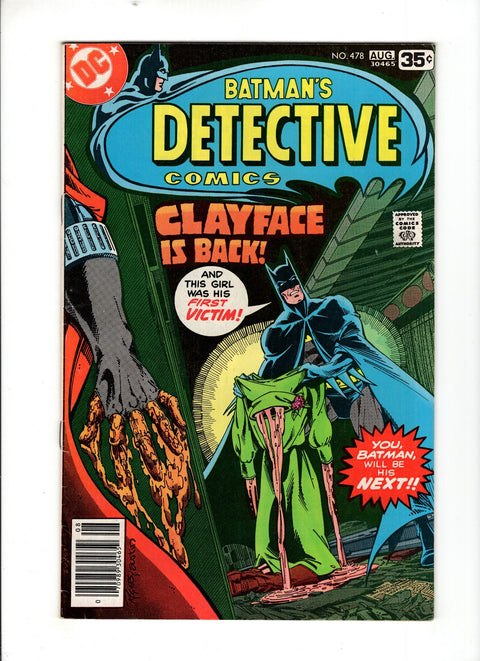 Detective Comics, Vol. 1 #478 (1978) Buy & Sell Comics Online Comic Shop Toronto Canada