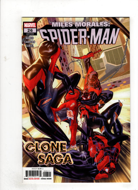 Miles Morales: Spider-Man, Vol. 1 #26 (Cvr A) (2021) 1st full app. Shift (Miles Morales clone), 1st full app. Mindspinner (Miles Morales clone) A Taurin Clarke Buy & Sell Comics Online Comic Shop Toronto Canada