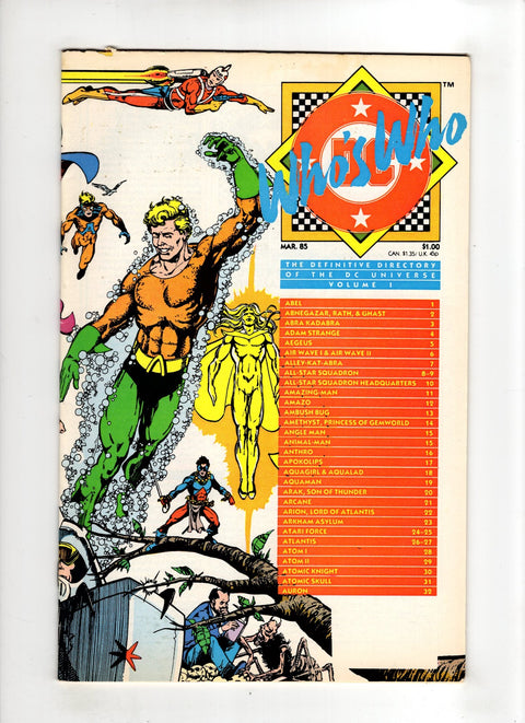 Who's Who: The Definitive Directory of the DC Universe #1 (1984) Buy & Sell Comics Online Comic Shop Toronto Canada