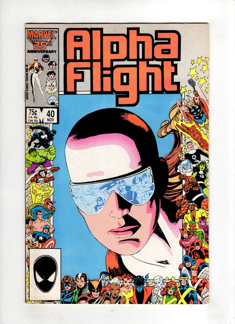 Alpha Flight, Vol. 1 #40 (1986) Marvel 25th Anniversary Border Marvel 25th Anniversary Border Buy & Sell Comics Online Comic Shop Toronto Canada