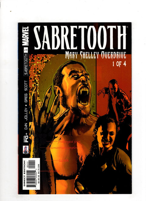 Sabretooth: Mary Shelley Overdrive #1 (2002) Buy & Sell Comics Online Comic Shop Toronto Canada