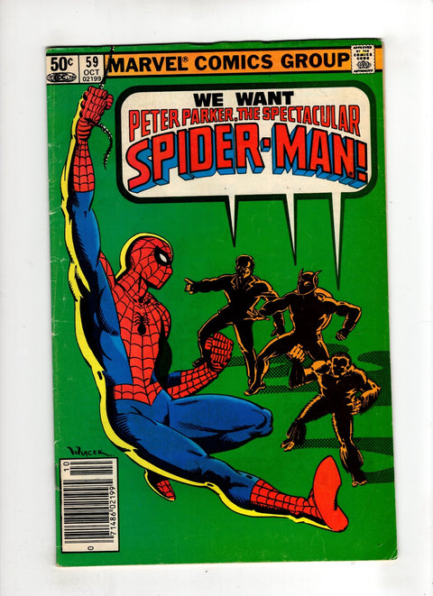 The Spectacular Spider-Man, Vol. 1 #59 (1981) Newsstand Edition Newsstand Edition Buy & Sell Comics Online Comic Shop Toronto Canada