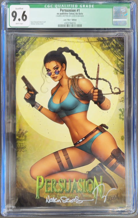 Persuasion #1 (CGC 9.6) (2020) Qualified | Signed Qualified | Signed | Szerdy Tomb Raider Green Variant (Ltd. 200) Buy & Sell Comics Online Comic Shop Toronto Canada