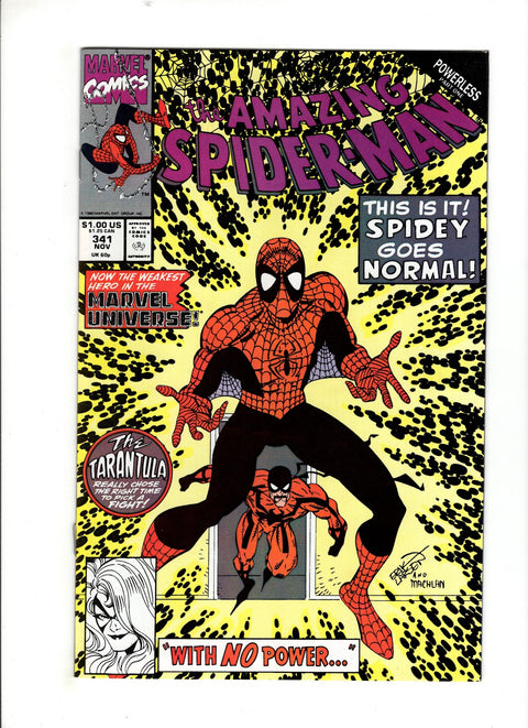 The Amazing Spider-Man, Vol. 1 #341 (1990) 1st Cosmic Spidey 1st Cosmic Spidey Buy & Sell Comics Online Comic Shop Toronto Canada