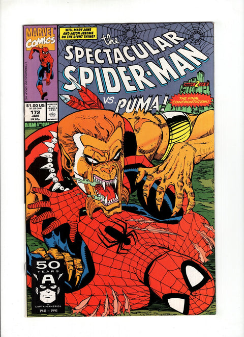 The Spectacular Spider-Man, Vol. 1 #172 (1990) Buy & Sell Comics Online Comic Shop Toronto Canada