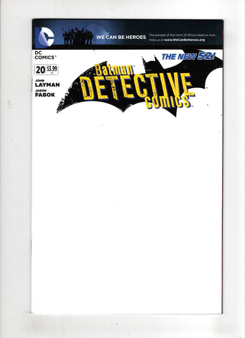 Detective Comics, Vol. 2 #20 (Cvr C) (2013) We Can Be Heroes Blank Variant C We Can Be Heroes Blank Variant Buy & Sell Comics Online Comic Shop Toronto Canada