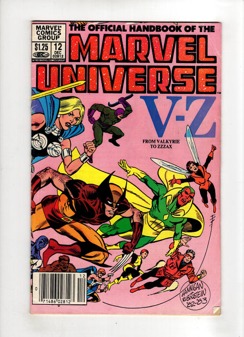 Official Handbook of the Marvel Universe, Vol. 1 #12 (Cvr C) (1983) Canadian Price Variant C Canadian Price Variant Buy & Sell Comics Online Comic Shop Toronto Canada