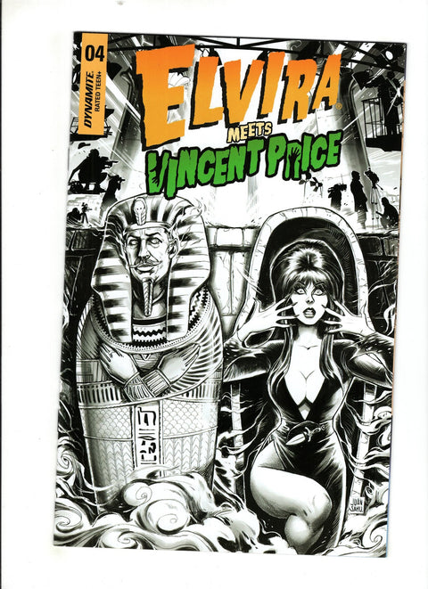 Elvira Meets Vincent Price #4 (Cvr F) (2021) Incentive Samu B&W Line Art F Incentive Samu B&W Line Art Buy & Sell Comics Online Comic Shop Toronto Canada