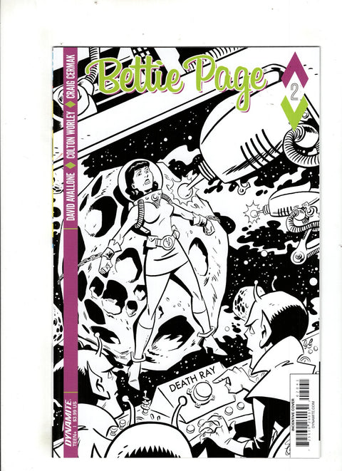 Bettie Page #2 (Cvr D) (2017) 10 Copy Chantler B&w Incentive D 10 Copy Chantler B&w Incentive Buy & Sell Comics Online Comic Shop Toronto Canada