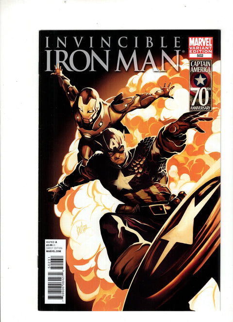 Invincible Iron Man, Vol. 1 #502 (Cvr C) (2011) Mike del Mundo Variant C Mike del Mundo Variant Buy & Sell Comics Online Comic Shop Toronto Canada