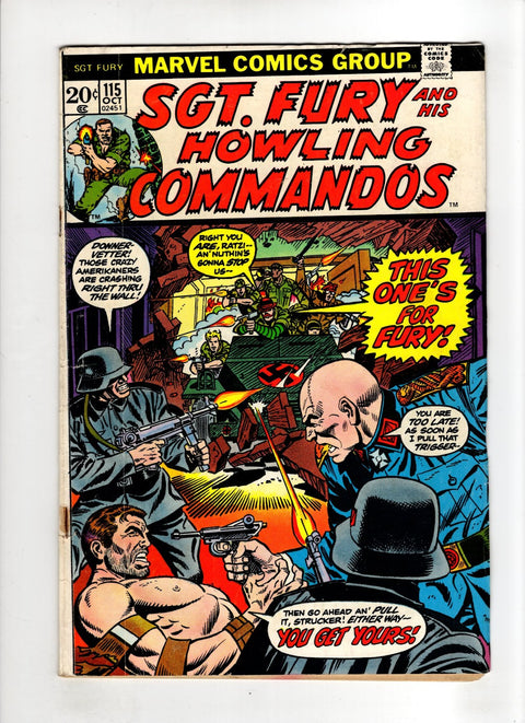 Sgt. Fury and His Howling Commandos #115 (1973) Buy & Sell Comics Online Comic Shop Toronto Canada
