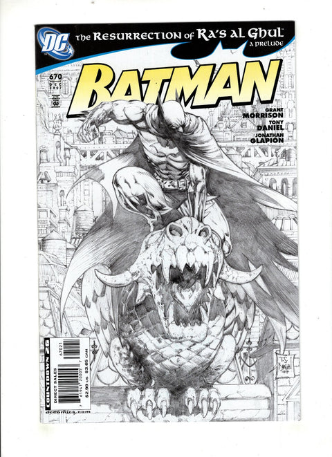 Batman, Vol. 1 #670 (Cvr D) (2007) Tony S. Daniel Sketch D Tony S. Daniel Sketch Buy & Sell Comics Online Comic Shop Toronto Canada