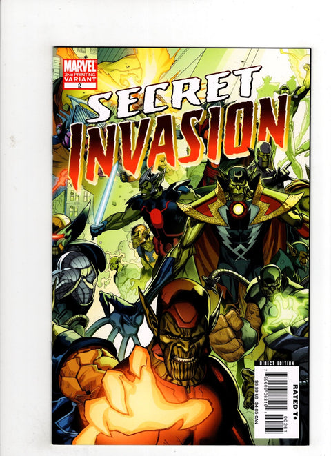 Secret Invasion, Vol. 1 #2 (2008) 2nd Printing Leinil Francis Yu 2nd Printing Leinil Francis Yu Buy & Sell Comics Online Comic Shop Toronto Canada