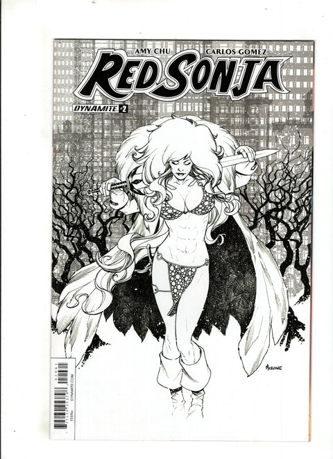 Red Sonja, Vol. 4 (Dynamite Entertainment) #2 (Cvr F) (2017) Incentive Mike McKone Black & White F Incentive Mike McKone Black & White Buy & Sell Comics Online Comic Shop Toronto Canada