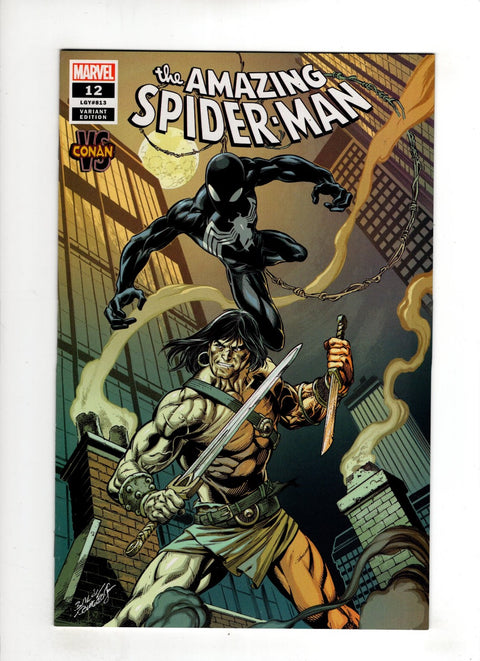 The Amazing Spider-Man, Vol. 5 #12 (Cvr C) (2018) Mark Bagley Conan vs. Marvel Heroes Variant C Mark Bagley Conan vs. Marvel Heroes Variant Buy & Sell Comics Online Comic Shop Toronto Canada