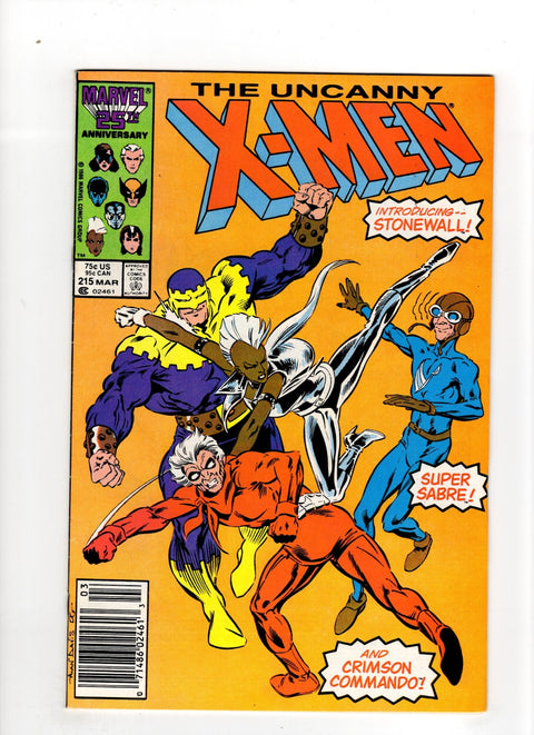 Uncanny X-Men, Vol. 1 #215 (1987) Newsstand Edition Newsstand Edition Buy & Sell Comics Online Comic Shop Toronto Canada